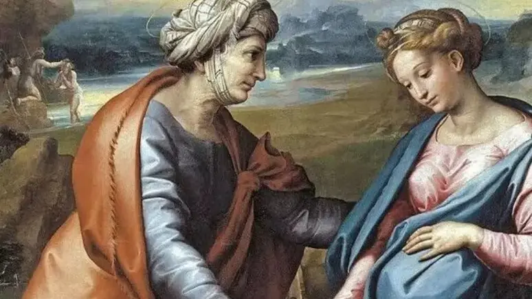Nella foto il celebre quadro "La Visitazione" di Raffaello